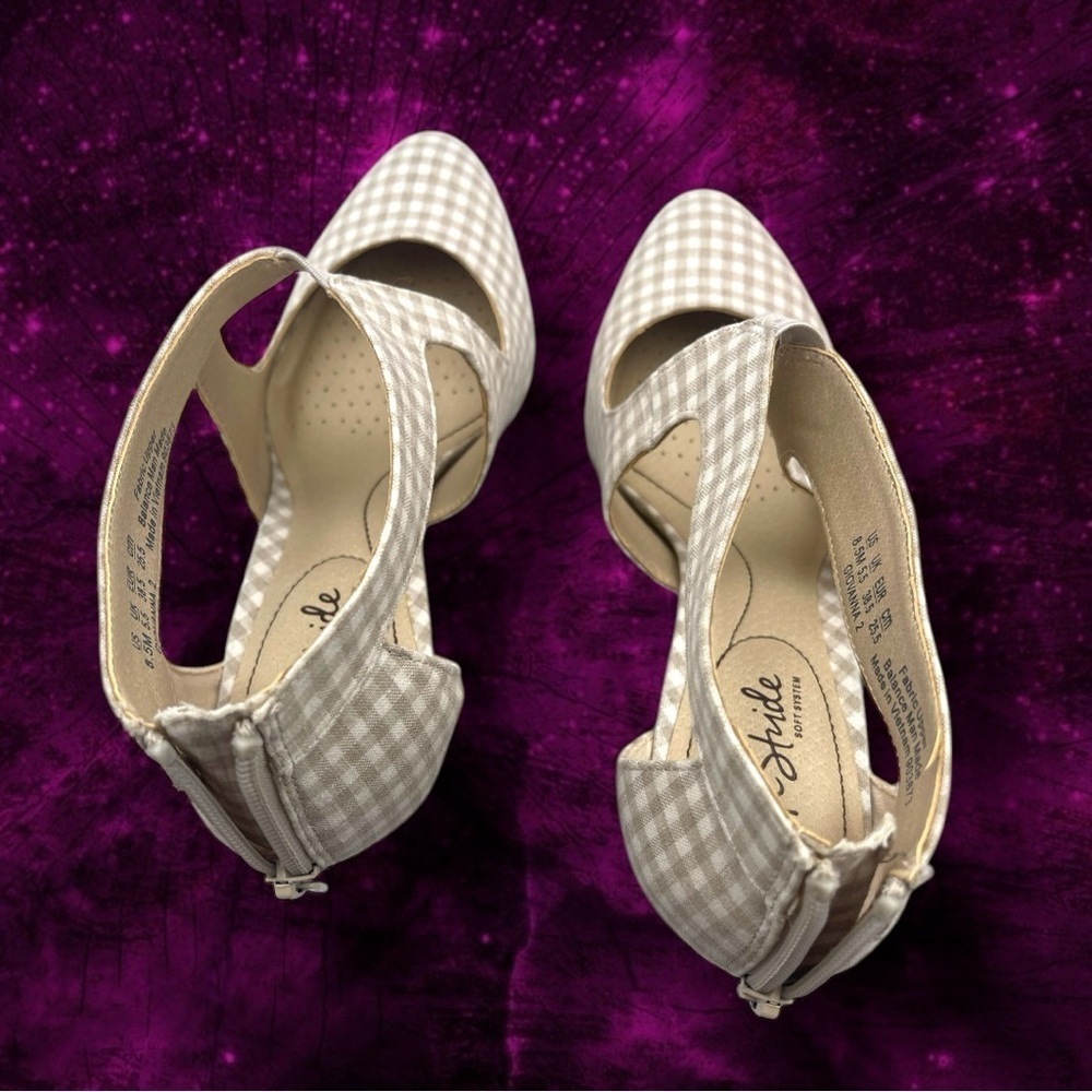 Lifestride Women's Giovanna 2 Heels Checked Size 8.5 - Picture 10 of 12